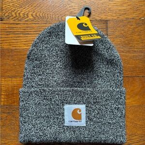 Carhartt Black and White Knit Beanie